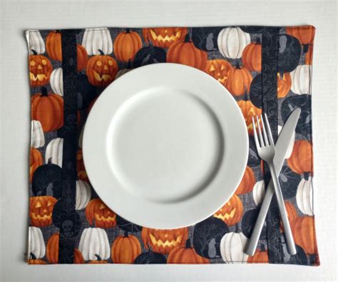 Spooky Halloween Placemats Set of 8 | Supreme Accents