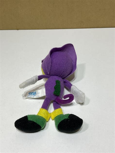 1996 Sonic The Fighters Plush Espio Keychain Sonic The Hedgehog Sega