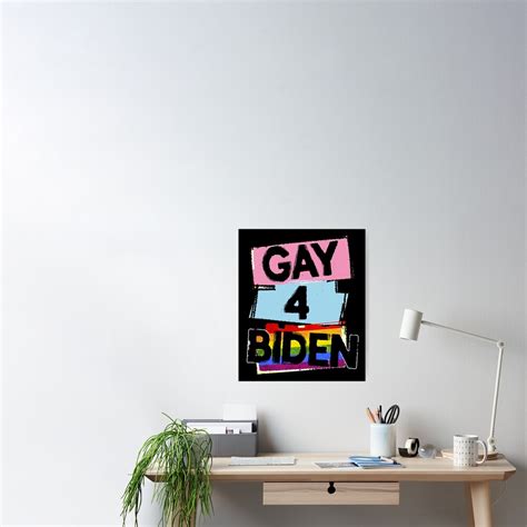 Gay For Joe Biden LGBT Rainbow Flag Poster For Sale By Aronia Redbubble