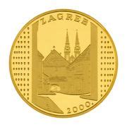 Medal Zagreb Stone Gate Gold G Croatia Numista