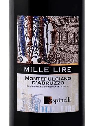 Mille Lire Montepulciano D Abruzzo Vivino Danmark