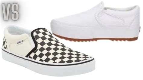 Vans Asher Vs Slip On Whats The Difference ShoeStringForum