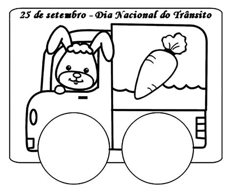 Desenhos de Dia do Trânsito para Colorir, Pintar e Imprimir - Colorir.Info