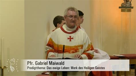 Das Ewige Leben Werk Des Hl Geistes Predigt Von Pfr Maiwald