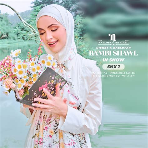 Naelofar Inspired Disney X Naelofar Bambi Shawl Collection – SR Hijab