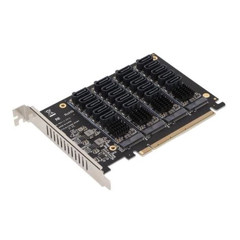 TMISHION Port SATA 6G 5 Carte D Extension PCIE X16 Puce D Alimentation