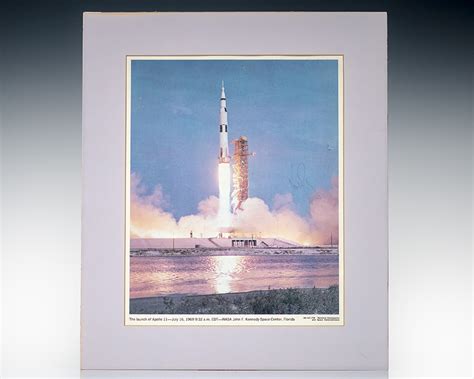 Neil Armstrong Signed Photograph of the Apollo 11 Launch. - Raptis Rare ...