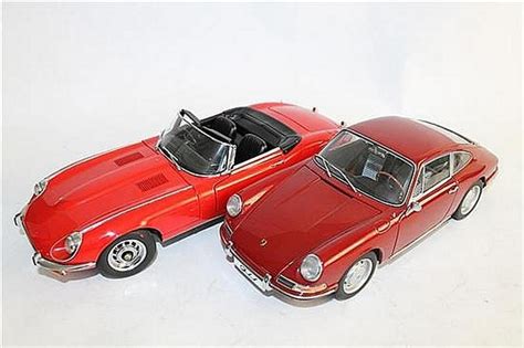 Autoart Models: Porsche 911 and Jaguar E-type - Motor Vehicles - Toys ...