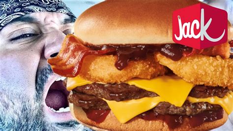 Tasting Jack In The Box Bbq Bacon Cheeseburger While Mad Youtube