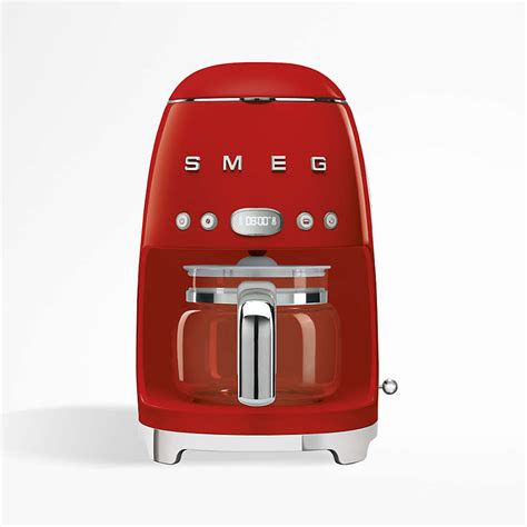 Smeg Red Drip Coffee Maker + Reviews | Crate & Barrel