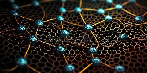 Nanotechnology Structure Of Hexagonal Nano Material Macro Abstract