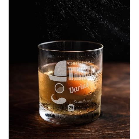 Pahar Whisky Personalizat Original Whiskey Nume Si Varsta Printbu Ro