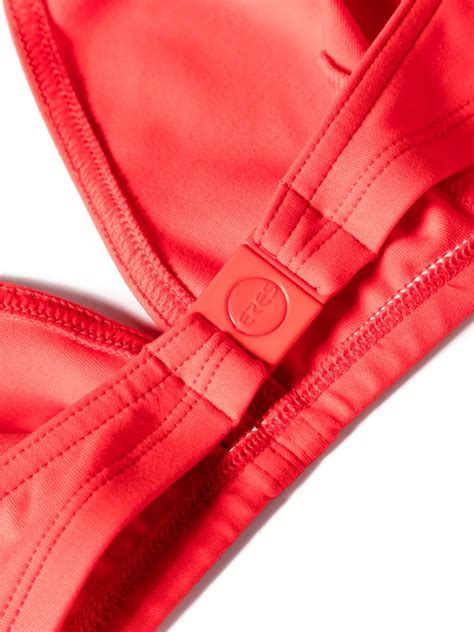 Eres Gang Triangle Bikini Top In Red ModeSens