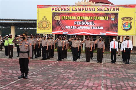 31 Personel Polres Lampung Selatan Naik Pangkat Cakrawala Tv