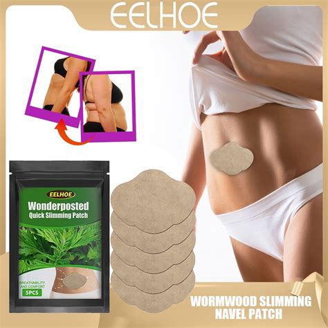 Eelhoe Wormwood Slimming Belly Button Patch Weight Loss Natural Herbal