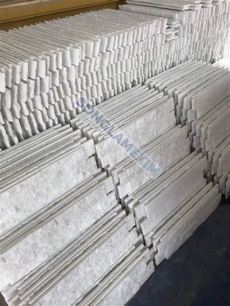 Culture Stone Decoration Stones White Stacked Stone Marble