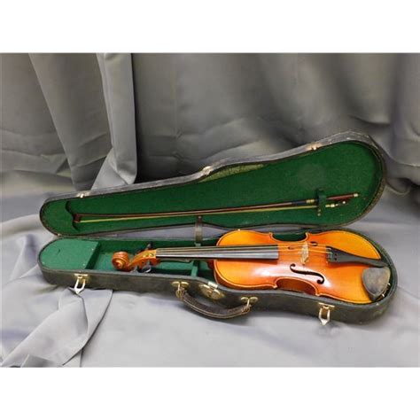 Copy Of Antonius Stradivarius Made In Czechoslovokia Violin With Case