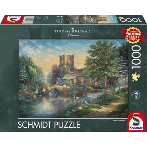 Thomas Kinkade Studios Willow Wood Chapel Teile Puzzle Jetzt