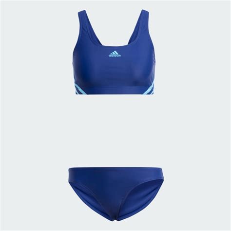 Adidas 3 Stripes Bikini Blue Free Delivery Adidas UK