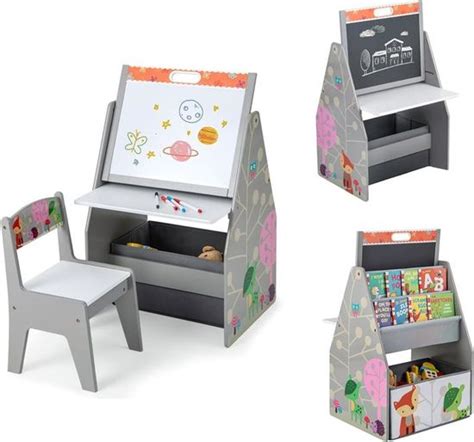 Goplus En Tableau Enfant Avec Chaise Table Enfant Avec Biblioth Que