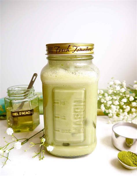 Iced Almond Milk Matcha Latte Paleo GF