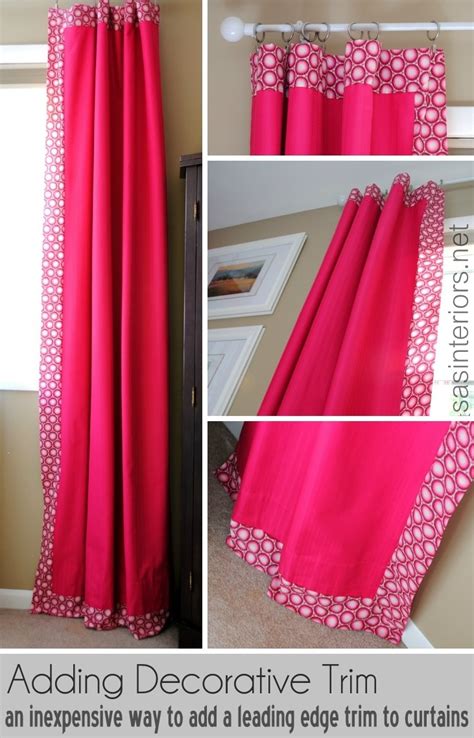 How To Add Decorative Trim To Curtains For Cheap Jenna Burger