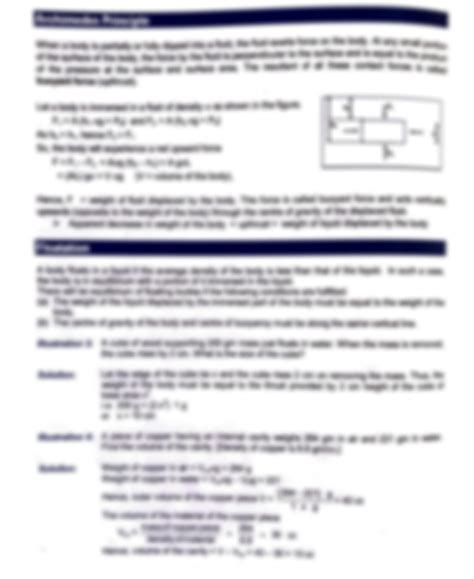 SOLUTION: Pressure+pascals law+archimedes principle+floatation (Fluids