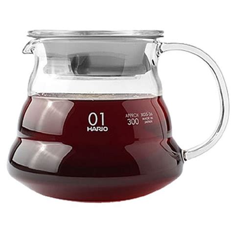 Bình đựng Thủy Tinh Hario V60 Range Server Clear 600ml Xgs 60tb Bmt Coffee Market