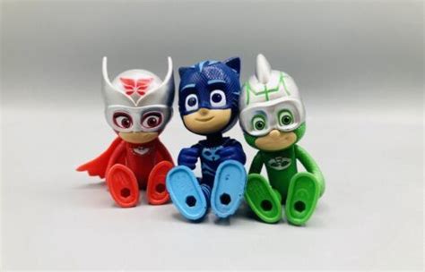 Pj Masks 3 Figure Toy Lot Owlette Gecko Catboy 4626273496