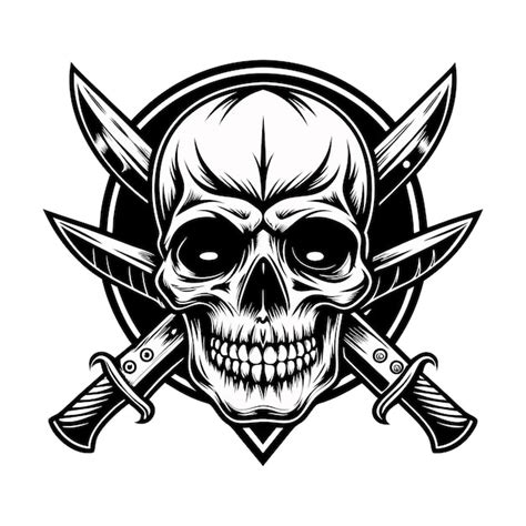 Premium Vector | Skull silhouette on vintage style vector illustration