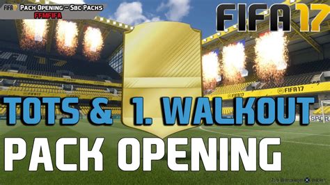 TOTS MEIN ERSTER WALK OUT PACK OPENING FIFA 17 ULTIMATE