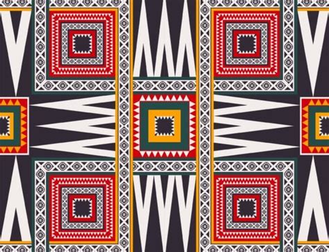 African Tribal Geometric Pattern Graphic By Parinya Maneenate