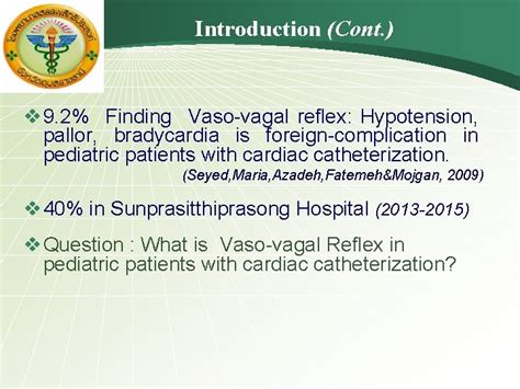 LOGO Vasovagal Reflex in Pediatric Patients with Cardiac