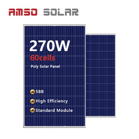 Industrial Cells W Poly Solar Panel Polysilicon Solar Panels W