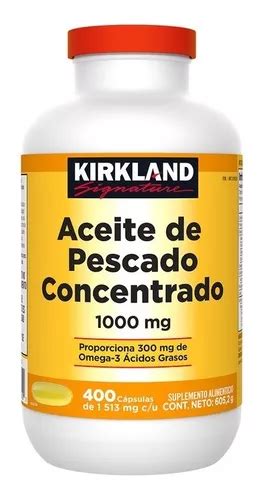 Suplemento En C Psulas Kirkland Signature Aceite De Pescado Concentrado