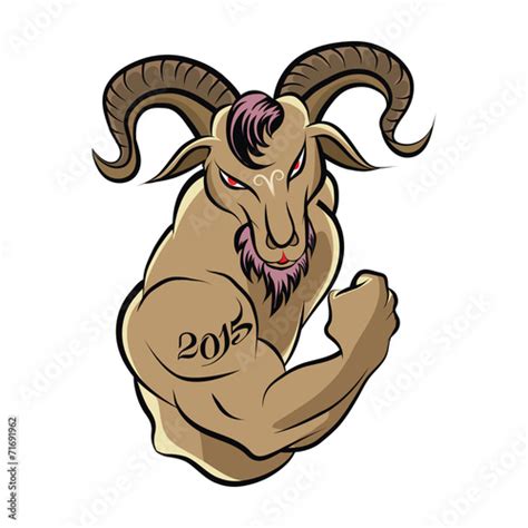 Cartoon Character Angry Goat Stock Image And Royalty Free Vector Files On Pic