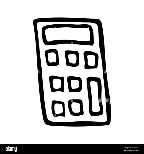 Scientific Calculator Clipart Black And White Flower