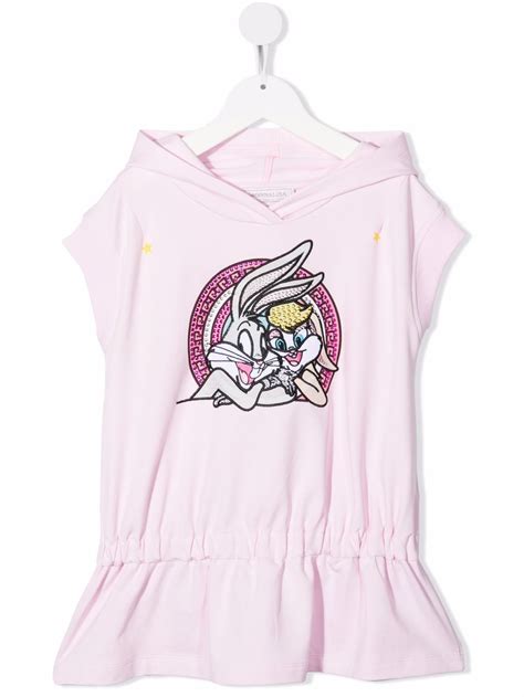 Monnalisa Lola Bunny Hooded Dress Farfetch