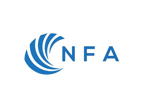 NFA letter logo design on white background. NFA creative circle letter logo concept. NFA letter ...