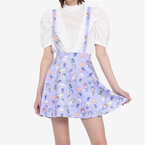 Hot Topic Skirts Hot Topic Fruits Basket Chibi Suspender Skirt Poshmark