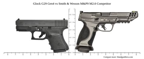 Glock G Gen Vs Smith Wesson M P M Competitor Size Comparison