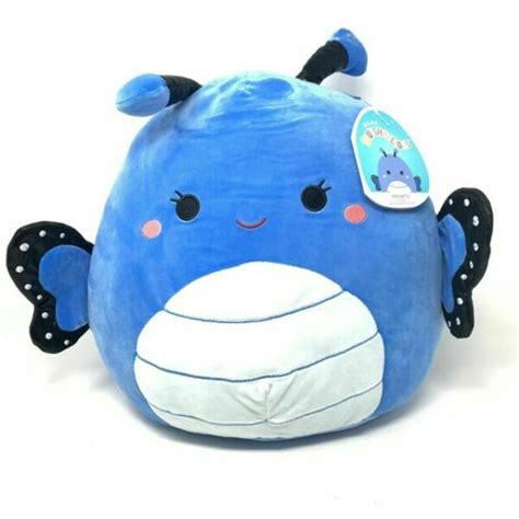 Kellytoy Squishmallows Waverly The Blue Butterfly 14 Inch Plush Figure Blue For Sale Online Ebay