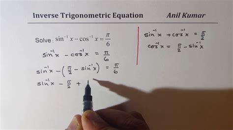 Express Arcsin X In Terms Of Y