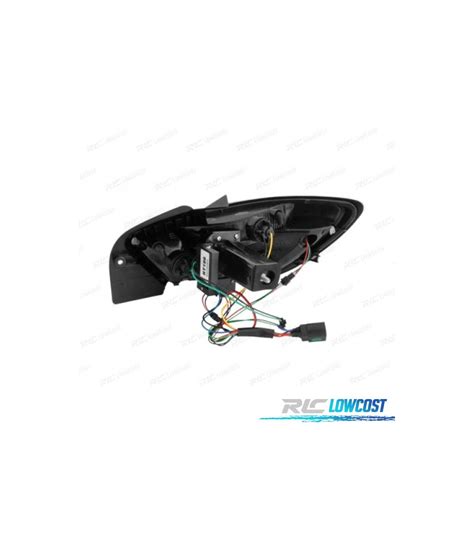 FAROLINS TRASEIROS LED PARA SEAT IBIZA 3P 08 12 PRETO ESCURE