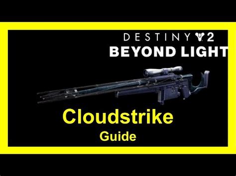 Destiny 2 S12 Cloudstrike Exotic Sniper Rifle Guide How To Obtain