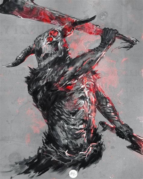 Capra Demon Ds Art Ds Dark Souls