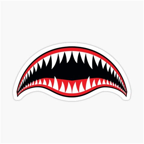 "WW2 Flying Tigers Shark Teeth Nose Art" Sticker for Sale by fixer00 ...