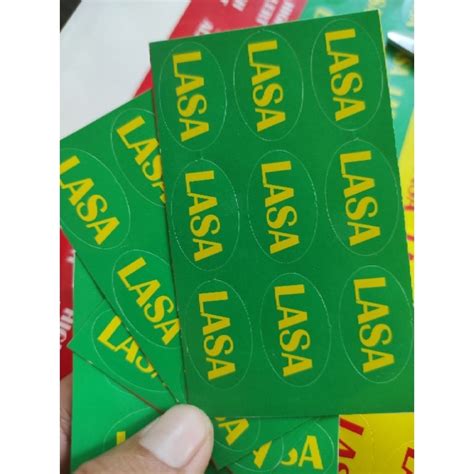 Jual Stiker Cutting Label Lasa High Alert Hihau Shopee Indonesia