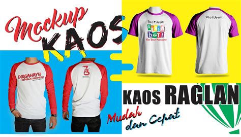 Mockup Kaos Raglan Dan Cara Menggunakannnya