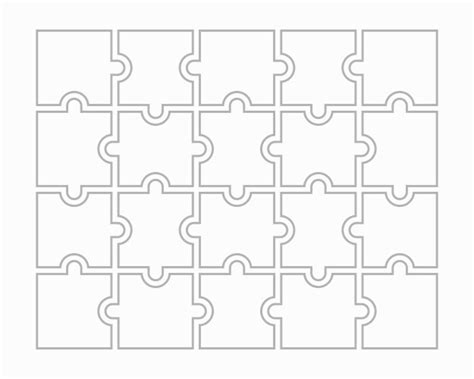 White puzzle pieces Royalty Free Vector Image - VectorStock